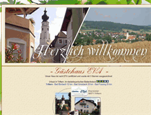 Tablet Screenshot of gaestehaus-eva.de